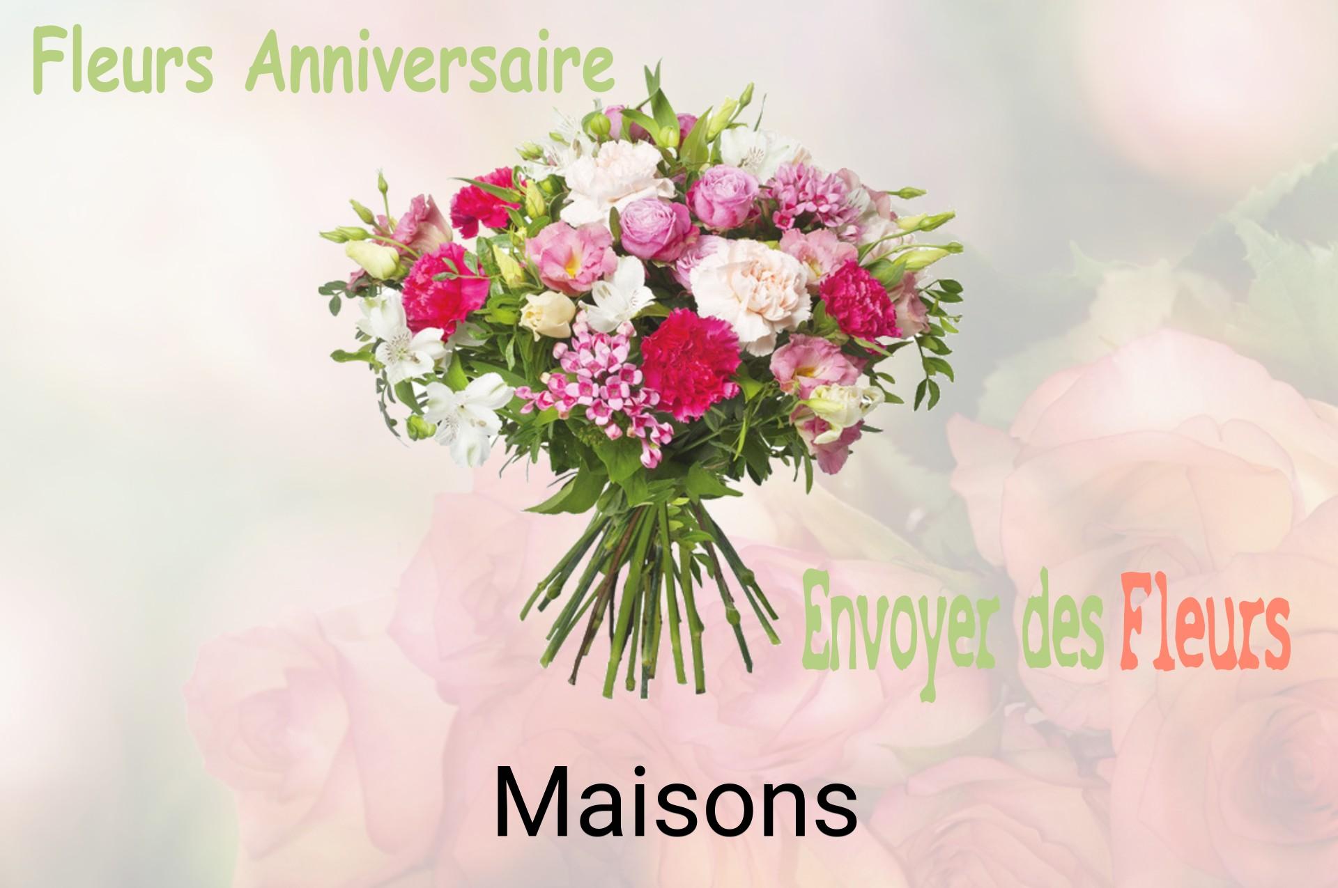 Bouquet de fleurs d’anniversaire livré à Maisons