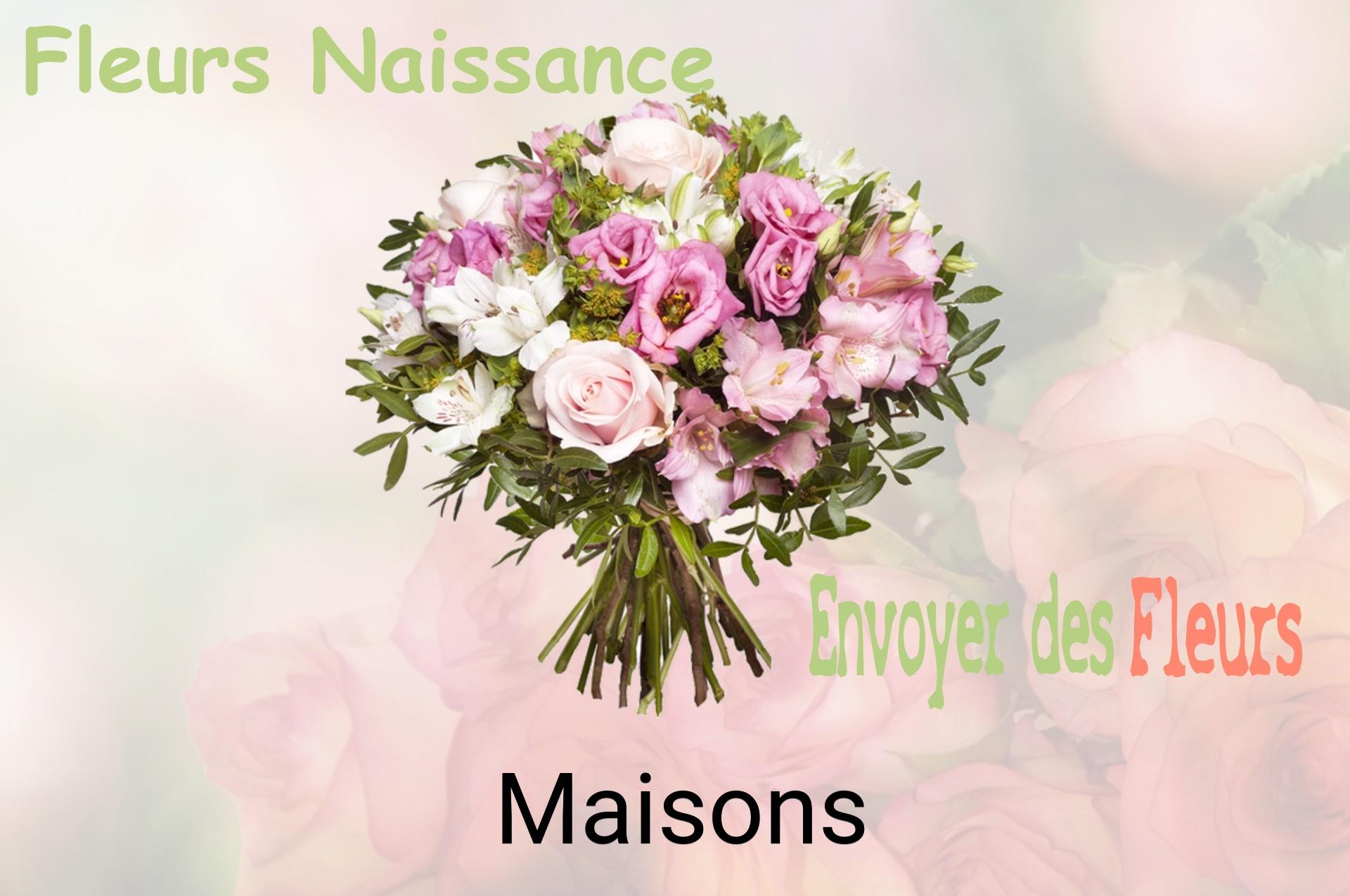 Bouquet de fleurs de naissance livré à Maisons